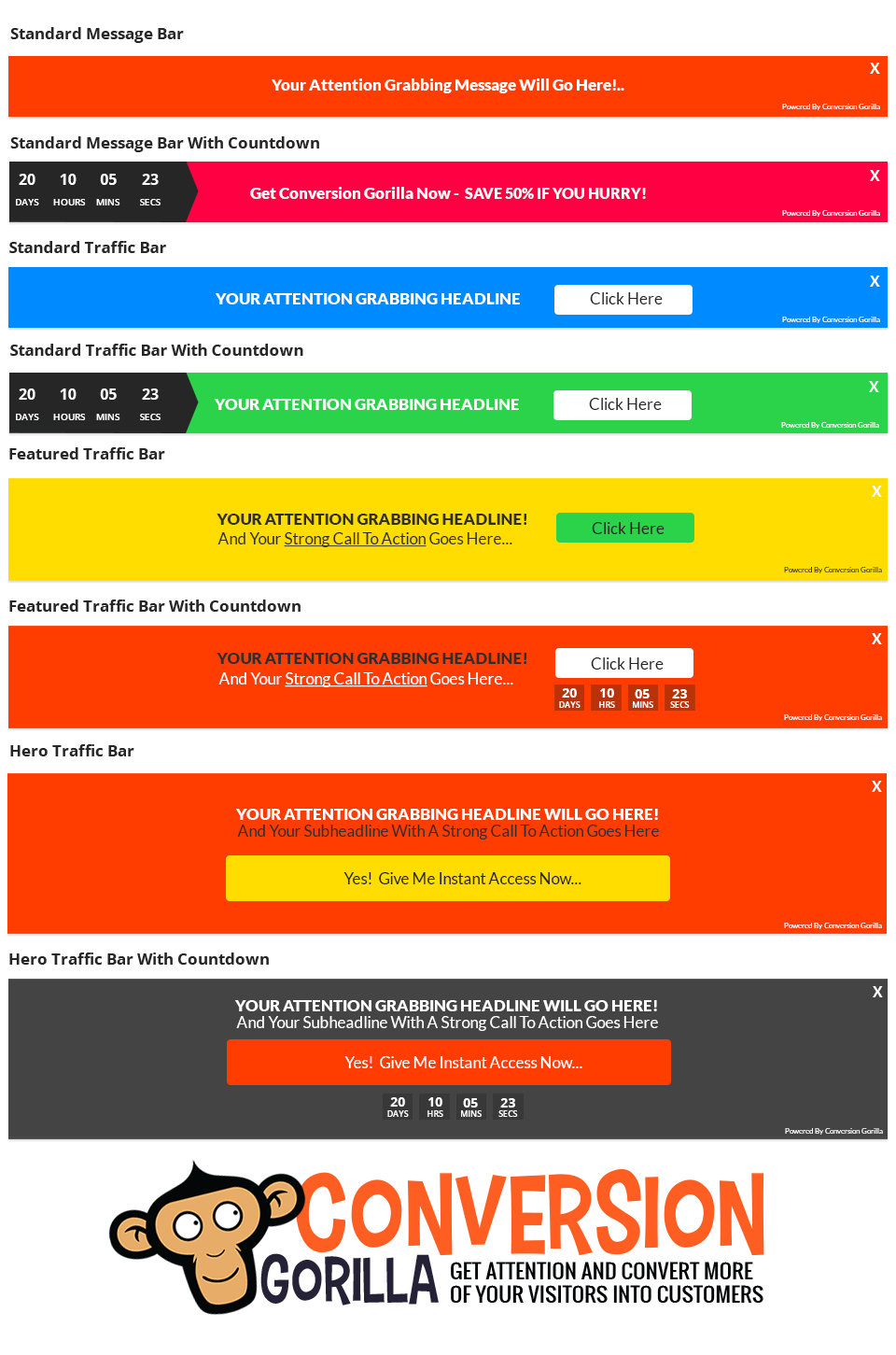 Customize Your Bars - It's Easy!